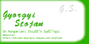 gyorgyi stojan business card